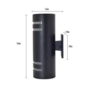 Cylindrical Aluminium Outdoor Wall Lights for Living Room