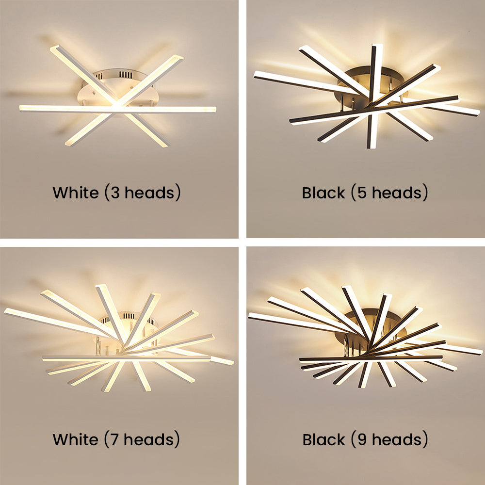 Nordic Minimalist Metal Creativity LED Ceiling Light