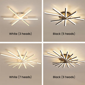 Nordic Minimalist Metal Creativity LED Ceiling Light