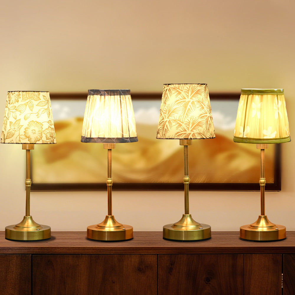 Minimalist Fabric Rechargeable Table Lamp for Living Room Bedroom