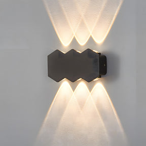 Modern Shield Shape Aluminium LED Outdoor Wall Lights for Yard Patio