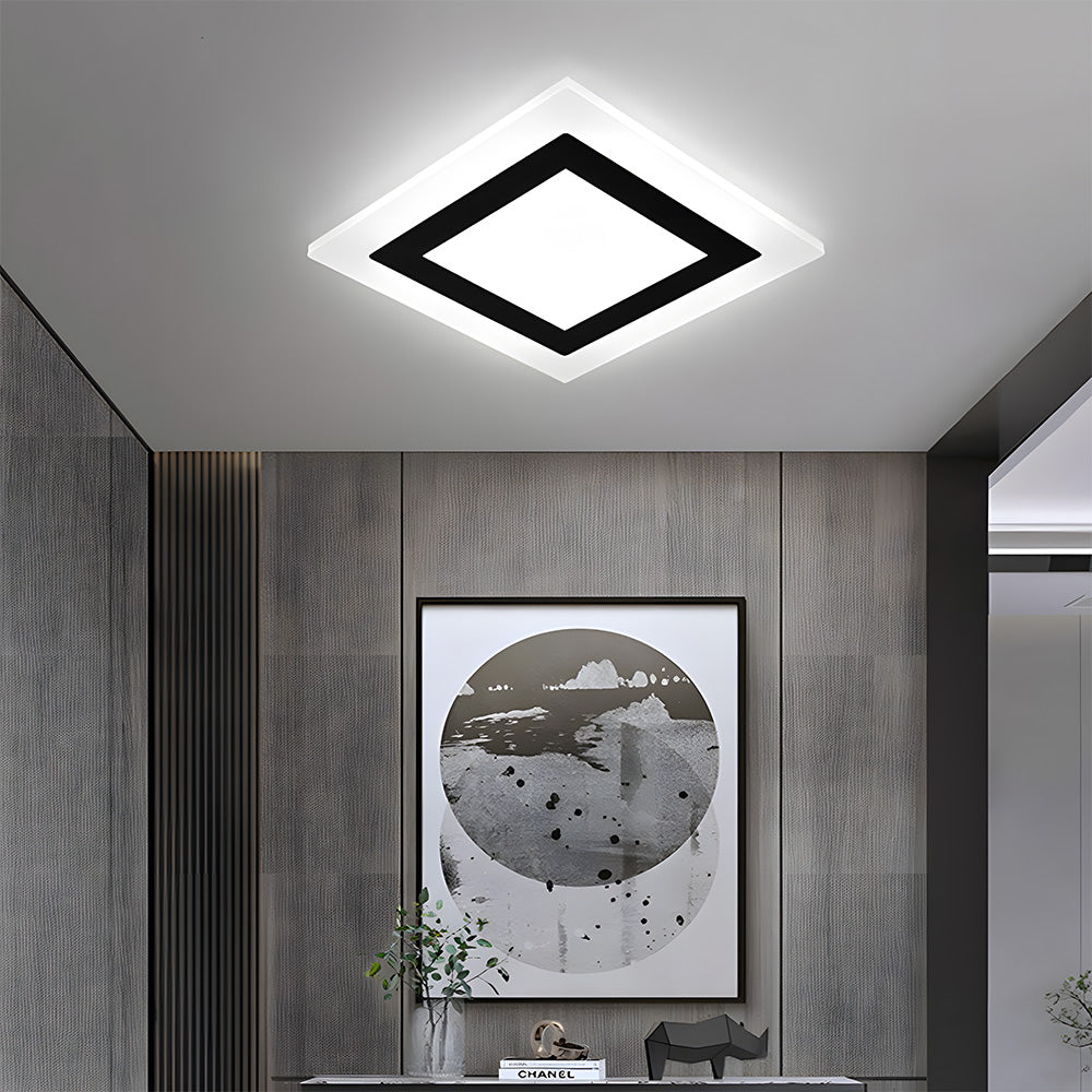 Simplistic Design Acrylic Flush Mount Ceiling Lamp For Living Room