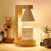 Simple Wood Bedroom Mini Warming Candle Lamp