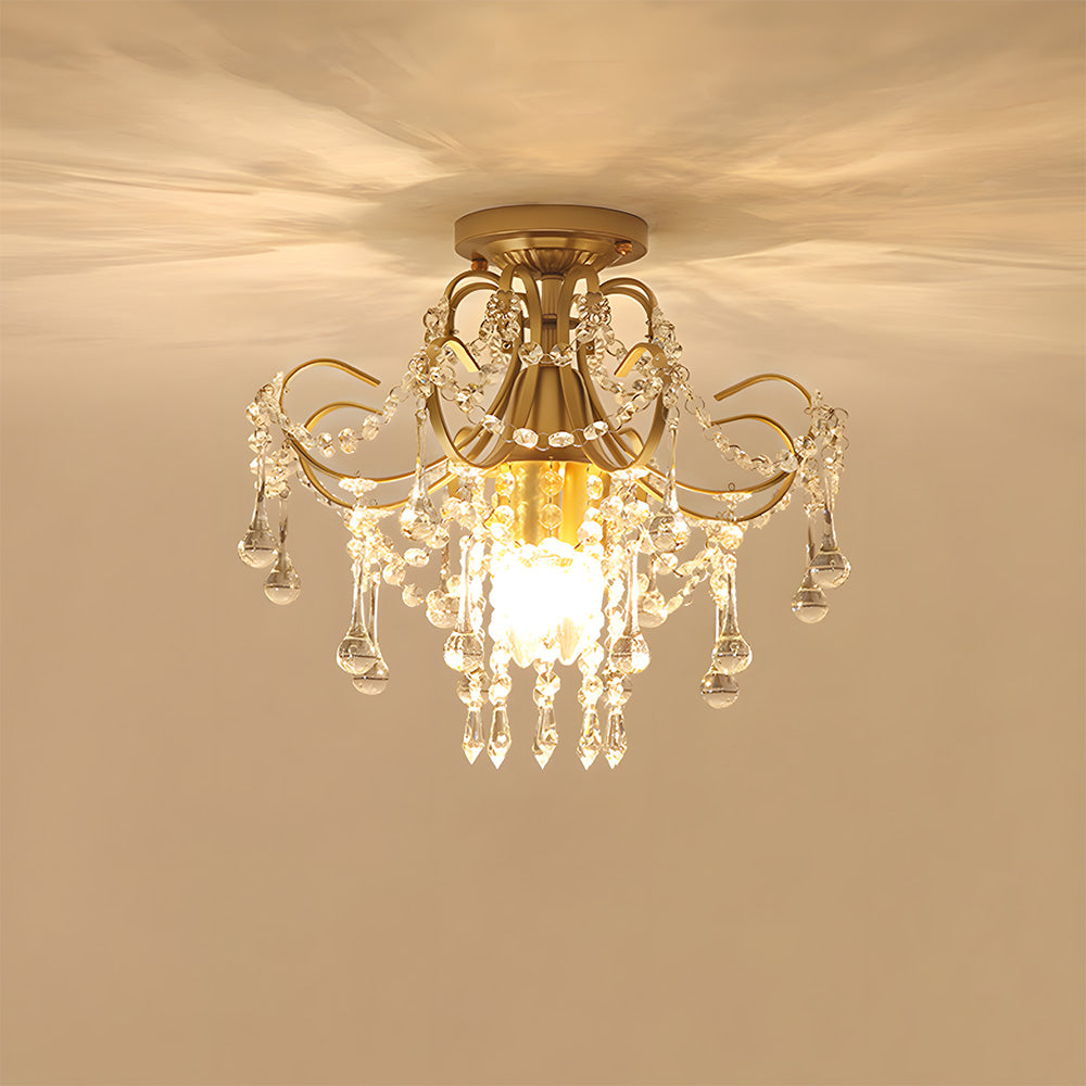 Modern Mini Crystal Ceiling Lights for Porch Hallway
