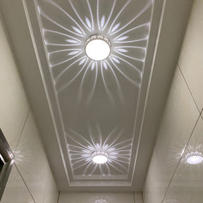 Round Recessed Flush Ceiling Lights for Hall Porch Walkway
