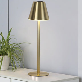 Tall-Stem Mushroom Acrylic Rechargeable Touch Control Table Lamp for Bedroom
