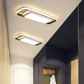 Black Simple Corridor Long LED Low Ceiling Lights