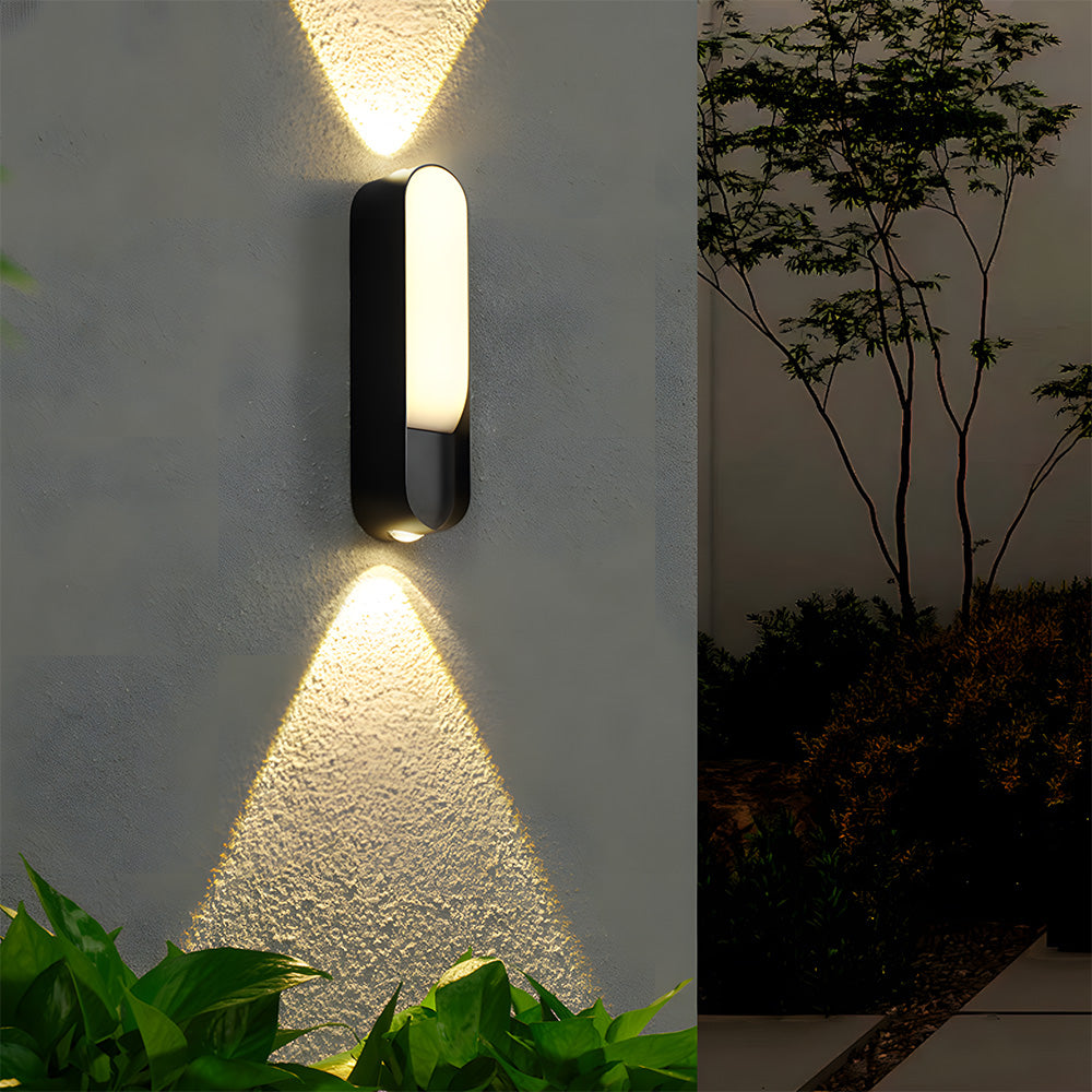 Up and Down Motion Sensor Aluminium Outdoor Wall Lights for Doorways