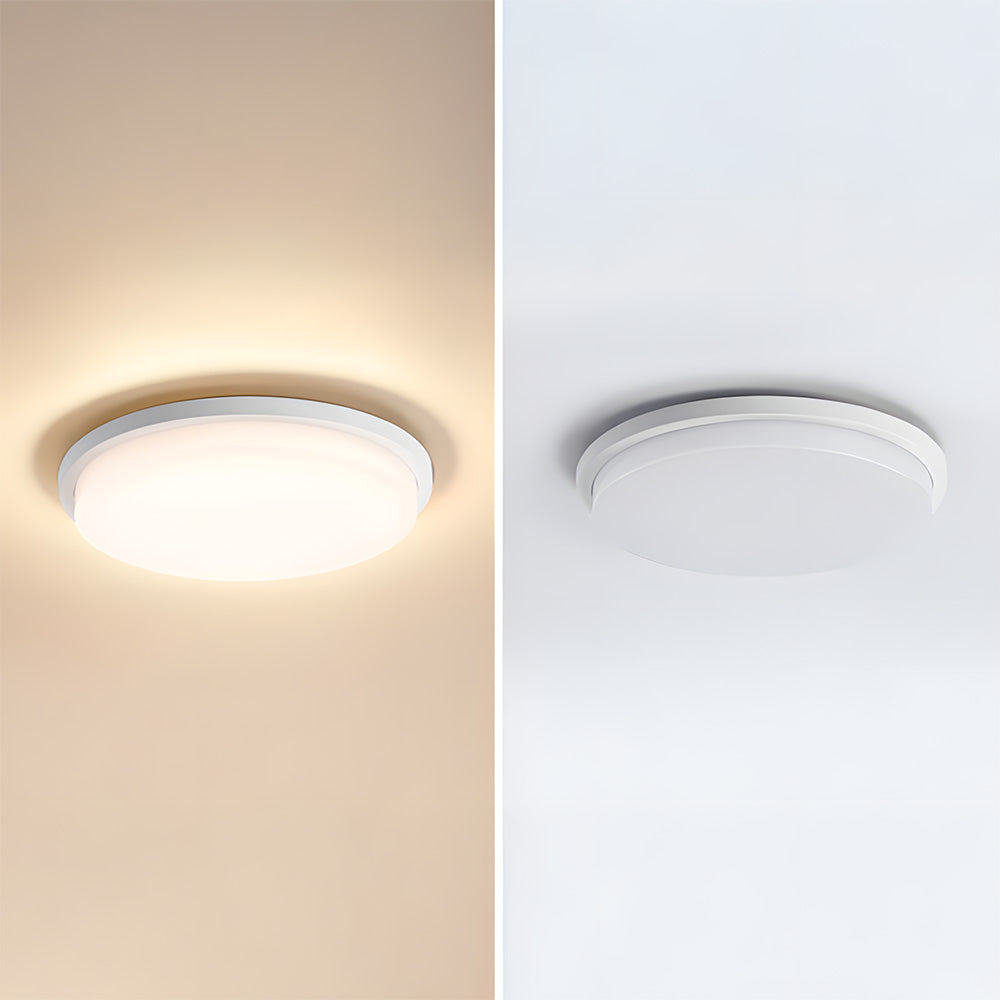IP65 Round Aluminum Craft and PC LED Ceiling Light for Patio