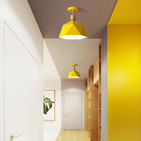 Elegant Simple Macaron Metal Hallway Ceiling Lamp