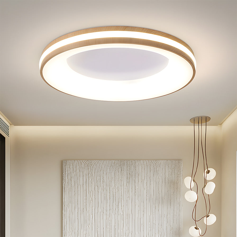 Modern Simplistic Iron Circle Ceiling Light Fixture For Bedroom