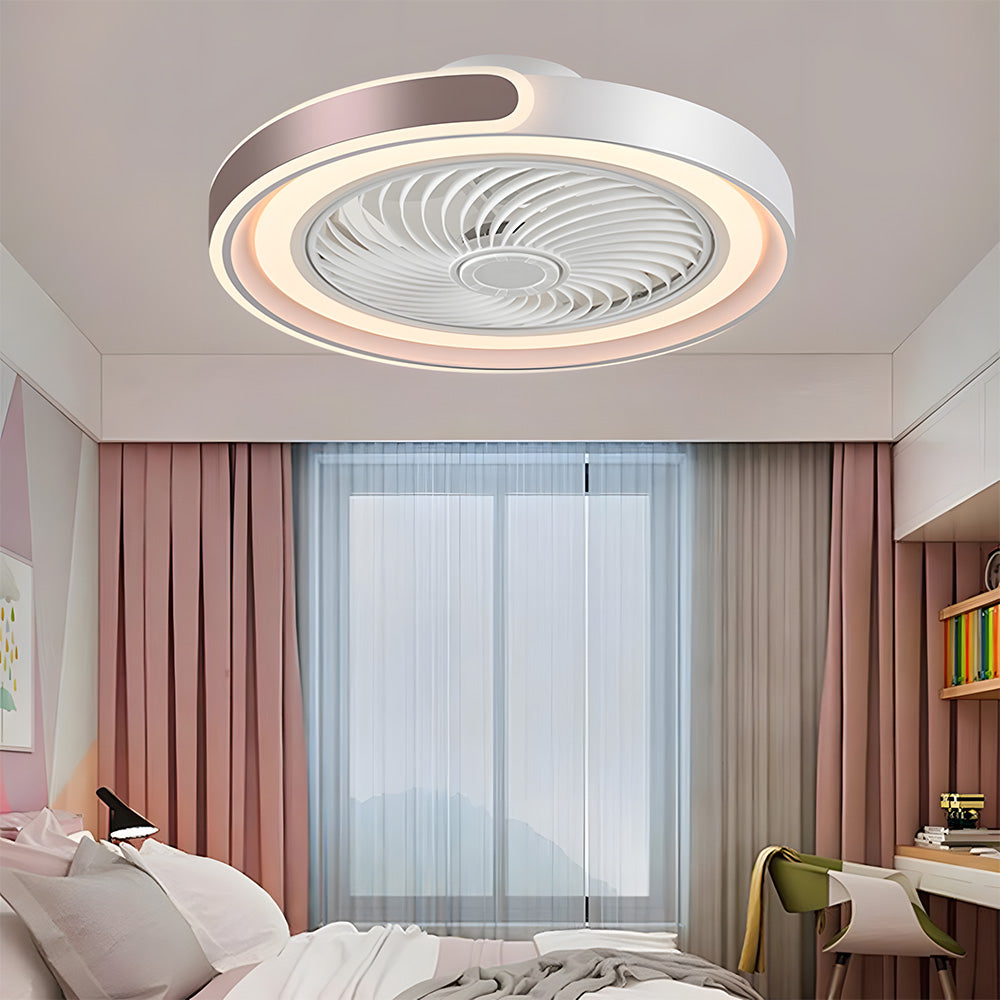 Modern LED Dimmable Ceiling Fan With Remote Light
