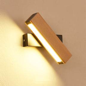 Retro Wood Rotatable Bedroom LED Reading Wall Light