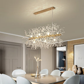 Nordic Luxury Crystal Dining Pendant Light for Kitchen Island
