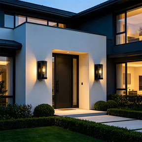 Vintage Aluminium Glass Wall Lights for Entryway Patio