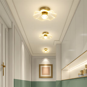 Contemporary Gold Luxurious LED Ceiling Light For Living Room