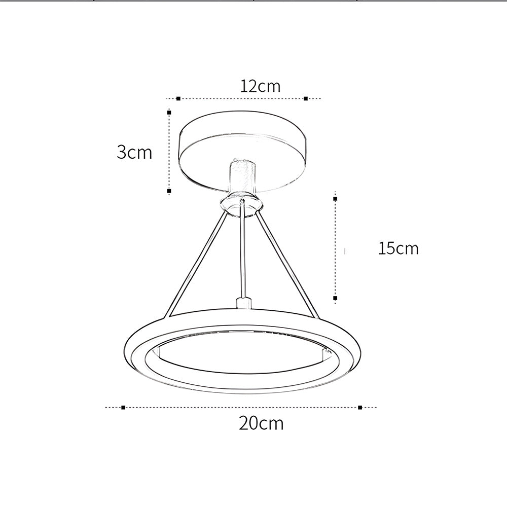 Contemporary LED Flush Mount Acrylic Ceiling Lights for Bedroom