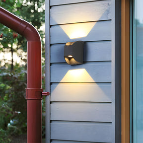 Semicircular Aluminium Acrylic LED Outdoor Wall Lights for Patio Yard