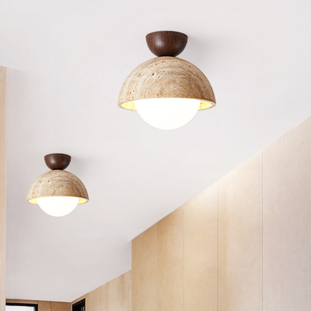 1-Bulb Stylish Stone Hallway Ceiling Lights