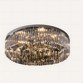 Luxury Crystal Round Flush Mount LED Ceiling Lights for Living Room