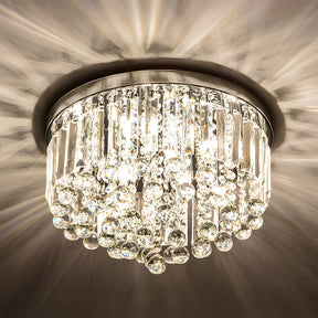 Modern Crystal Droplets Flush Crystal Ceiling Lights
