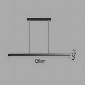 Minimalist One-line Long LED Dining Room Pendant Lights