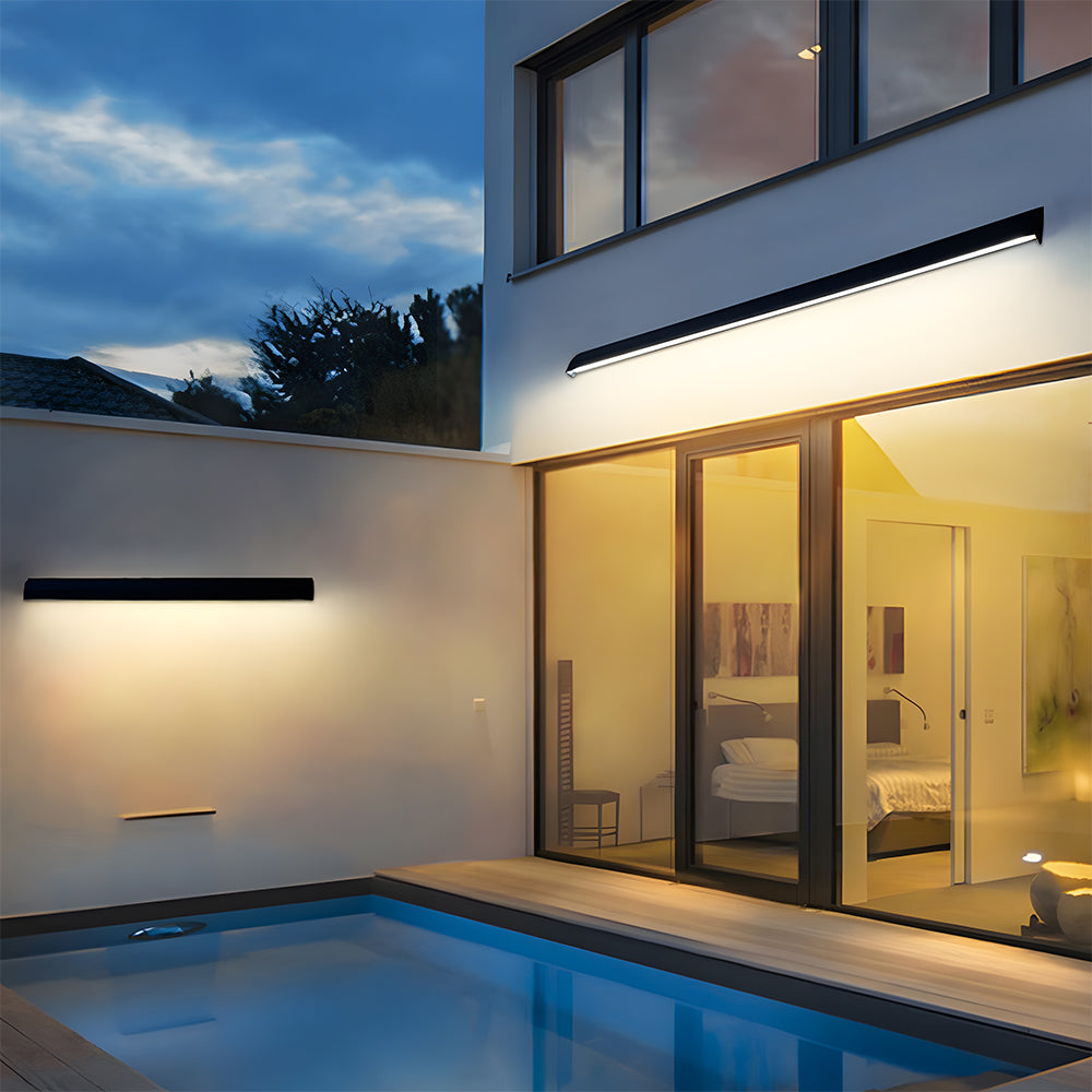 Outdoor Simple Waterproof Strip Garden LED Wall Light