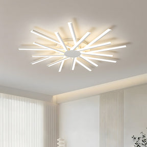 Stylish Multi Arm Acrylic LED Ceiling Lights for Living Room