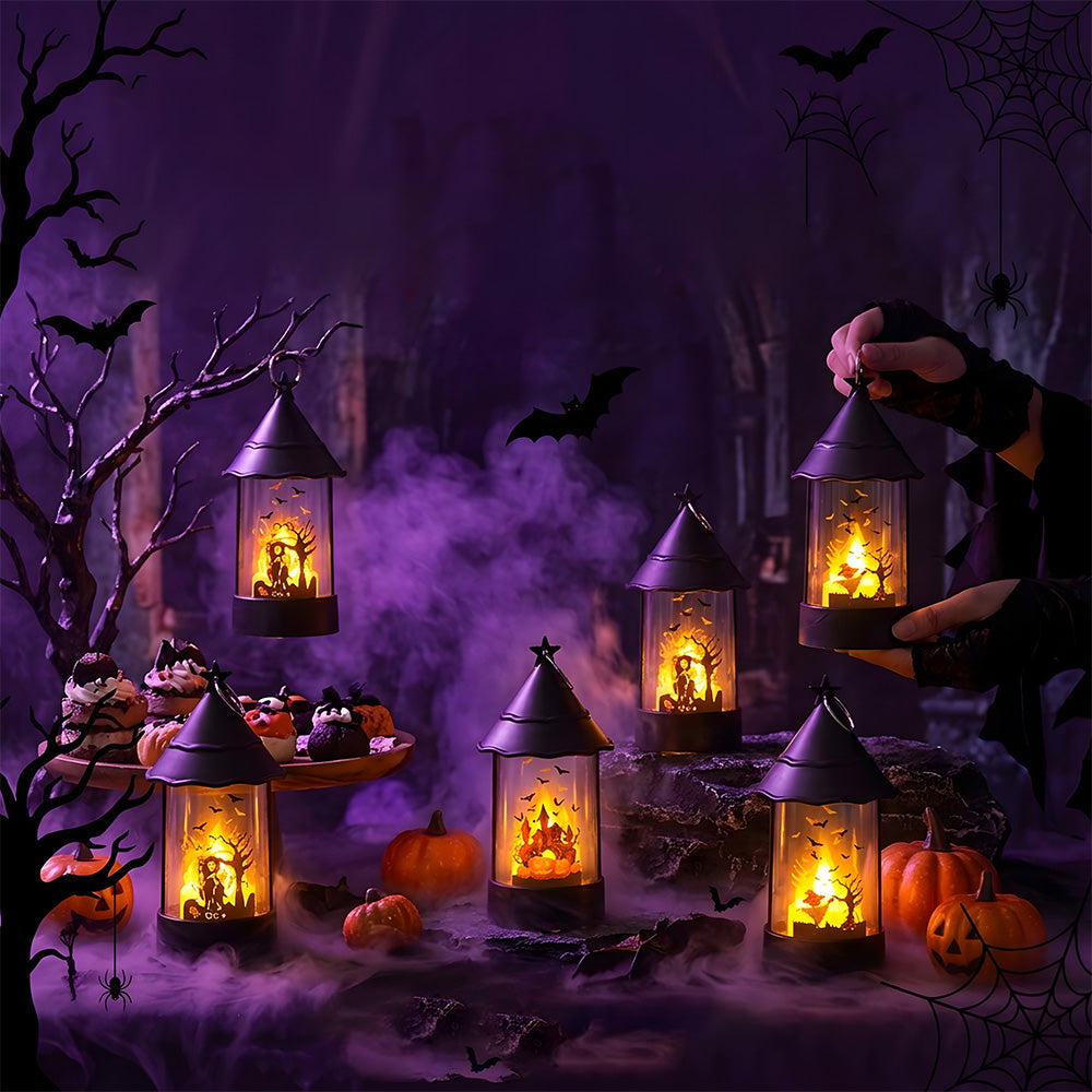 Halloween Indoor Decorations Castle Ghost LED Table Lamp for Night Party