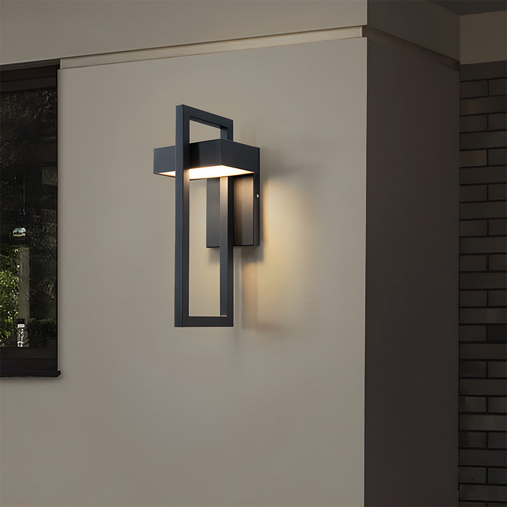 Modern Waterproof Geometric Outdoor Wall Lights for Porch Entrance
