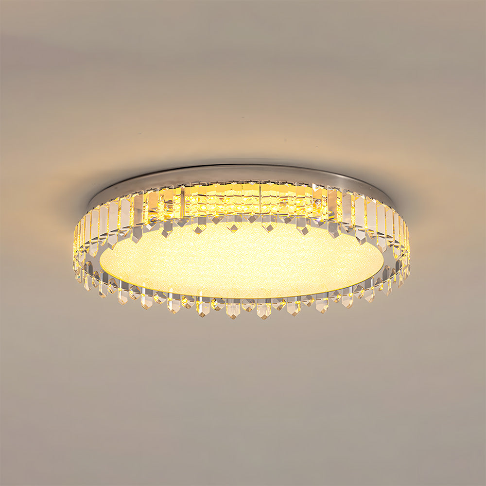 Flush Mount Crystal Ceiling Lights for Living Room Bedroom