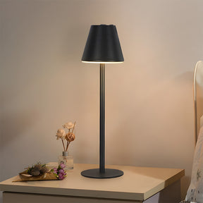 Tall-Stem Mushroom Acrylic Rechargeable Touch Control Table Lamp for Bedroom