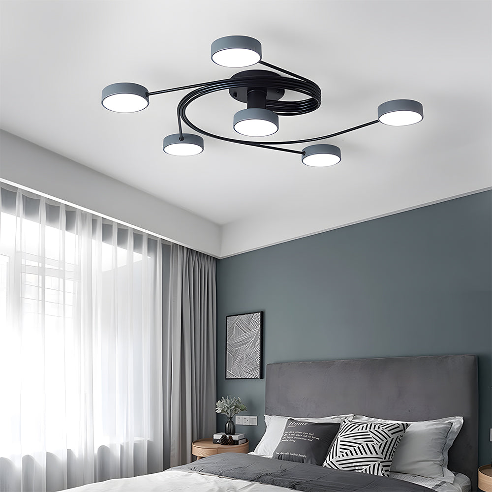 Modern Flush Mount Chandelier Nordic Ceiling Light Fixture