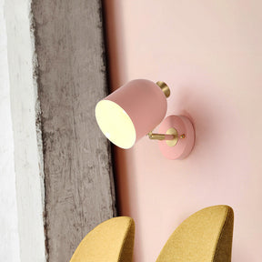 Stylish 1-Bulb Iron Wall Sconce for Hallway