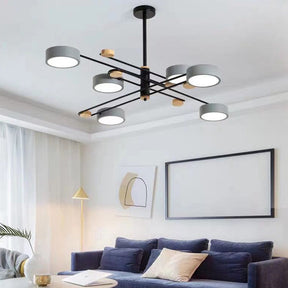 Modern Iron Living Room Multi Lights LED Ceiling Lights