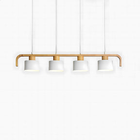 Modern Iron Wooden Pendant Lights for Kitchen Island Dining Room