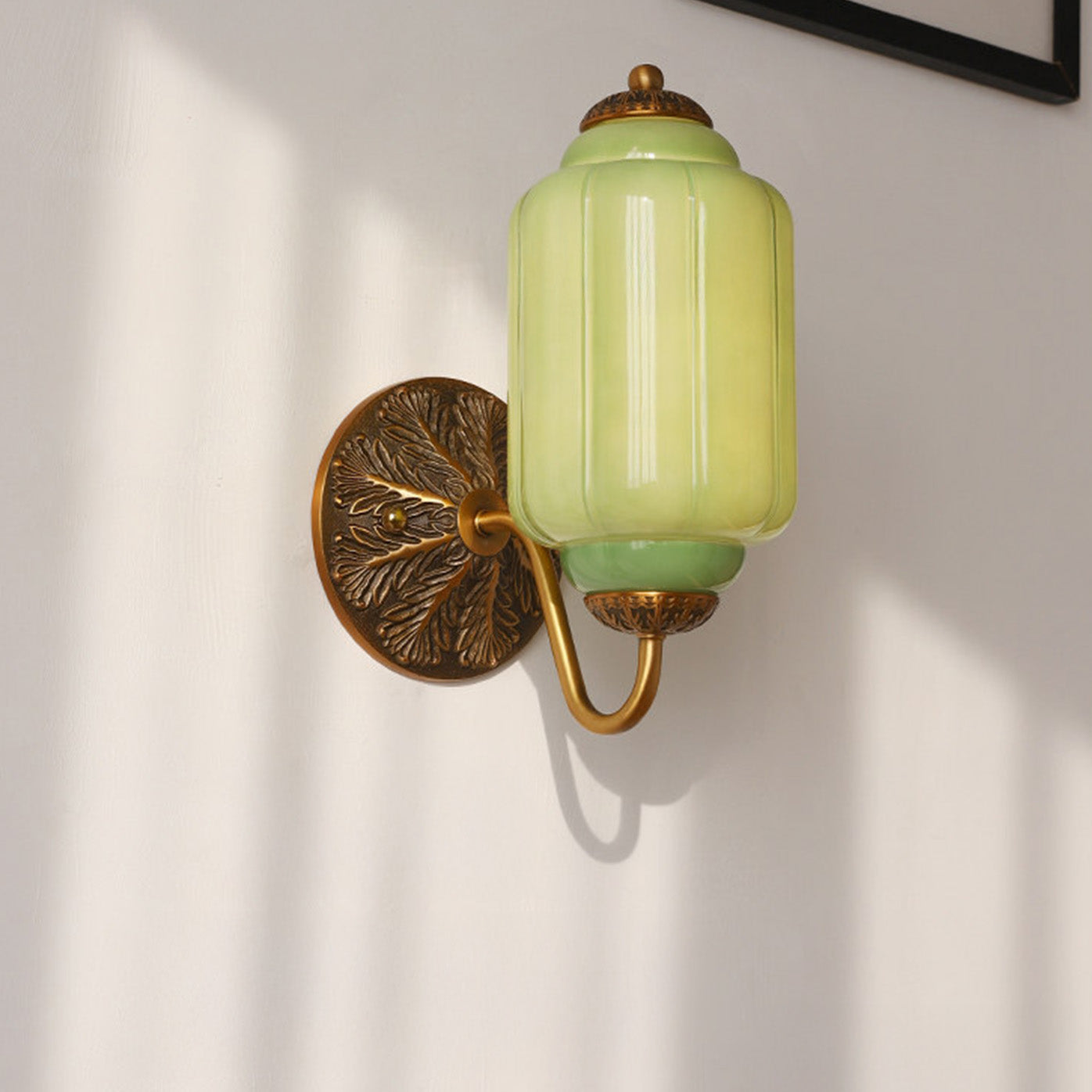 Modern Glass Light With Colored Glass Shade for Living Room