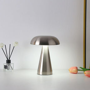 Danish Mushroom Metal Acrylic Rechargeable Dimmable Lamp for Study Bedroom