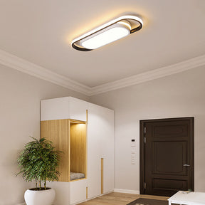 Black Simple Corridor Long LED Low Ceiling Lights