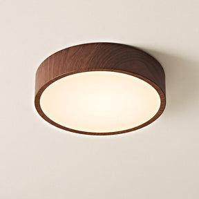 Nordic Wood LED Flush Mount Ceiling Light Minimalist Lamp for Bedroom