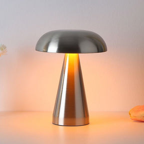 Danish Mushroom Metal Acrylic Rechargeable Dimmable Lamp for Study Bedroom
