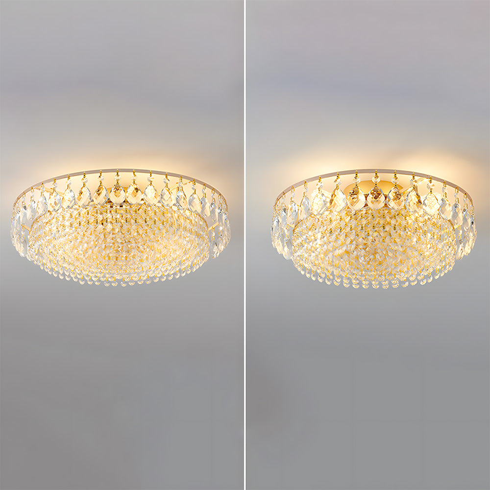 Flush Mount Crystal Ceiling Lights for Bedroom