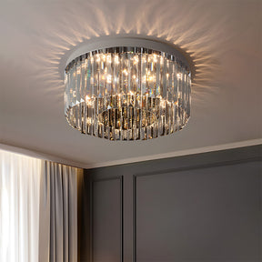 Luxury Crystal Round Flush Mount LED Ceiling Lights for Living Room