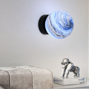 Planet Glass Modern Ceiling Light For Bedroom