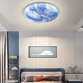 Simple Minimalist Moon Round LED Ceiling Light