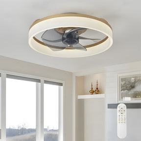 Modern LED Ceiling Fan with Light Remote Control Ceiling Fan for Living Room Dining Room