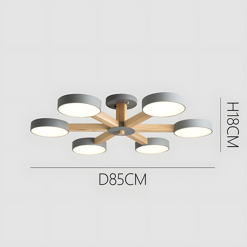 Nordic Multi Round LED Living Room Ceiling Lights