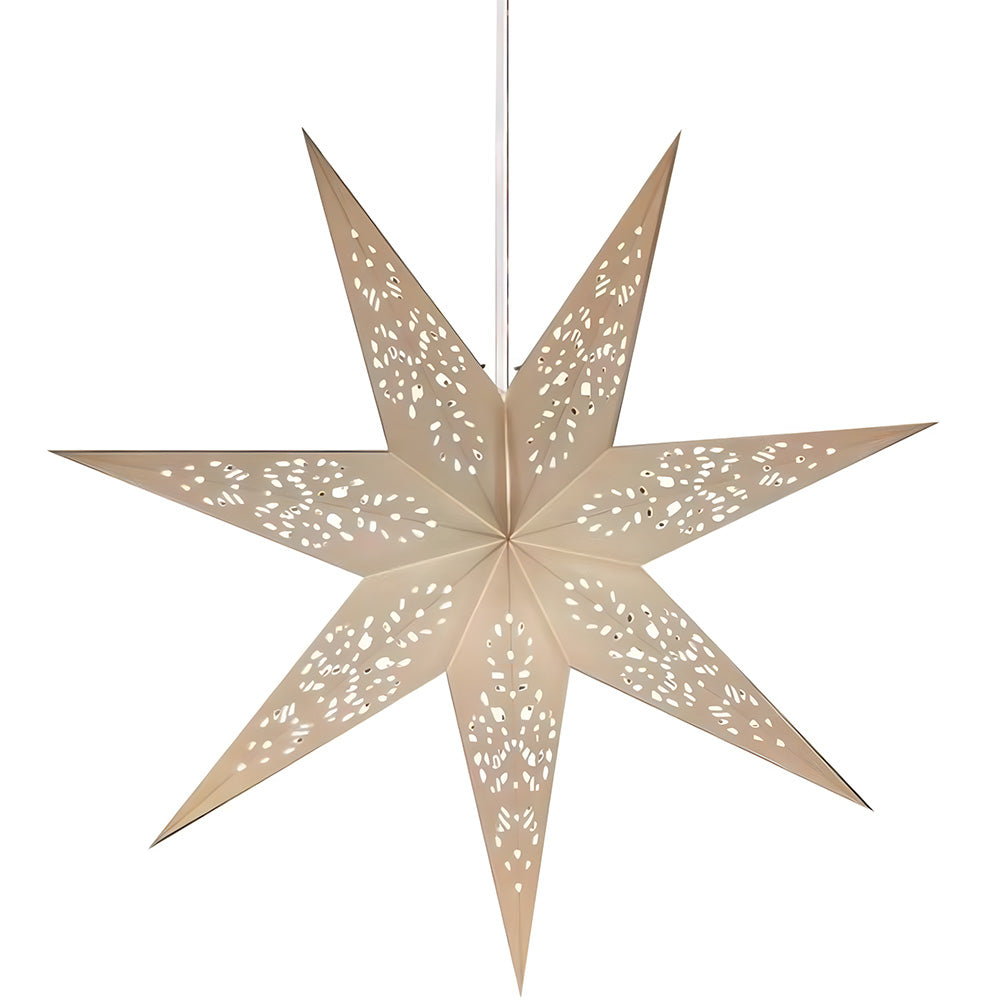 Nordic 7-points Paper Star Pendant Lights for Christmas Decoration