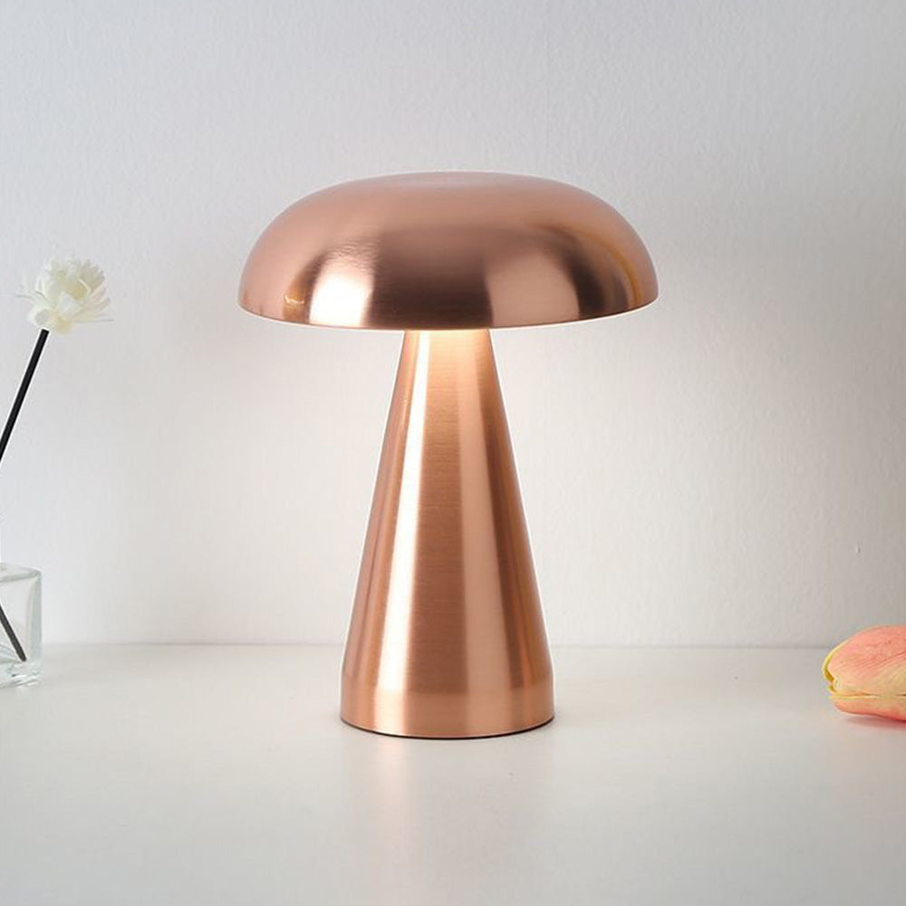 Danish Mushroom Metal Acrylic Rechargeable Dimmable Lamp for Study Bedroom