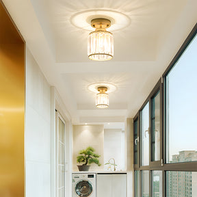 Mini Cylinder Crystal Hallway Ceiling Lights
